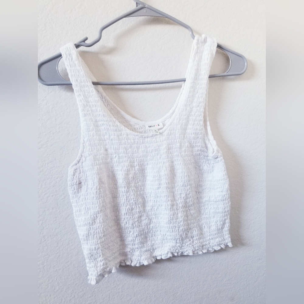 White Crop Top